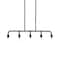 Hello Honey® Robert Stevenson Lighting Benson Exposed Bulb Metal 5-Light Linear Chandelier